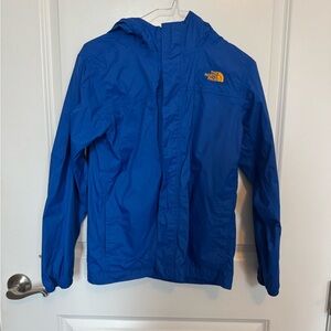 The North Face Kids Bright Blue Raincoat barely worn!